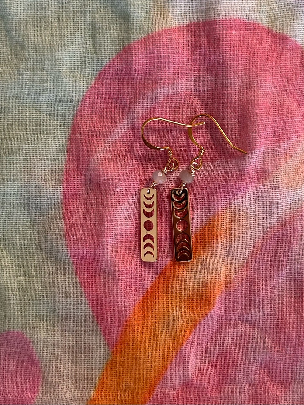 Moon phase earrings